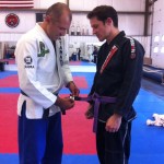 Royce Gracie Awarding Me Two Stripes On My Purple Belt