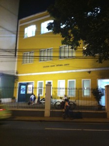 The legendary school, Gracie Humaita, photographed from outside.